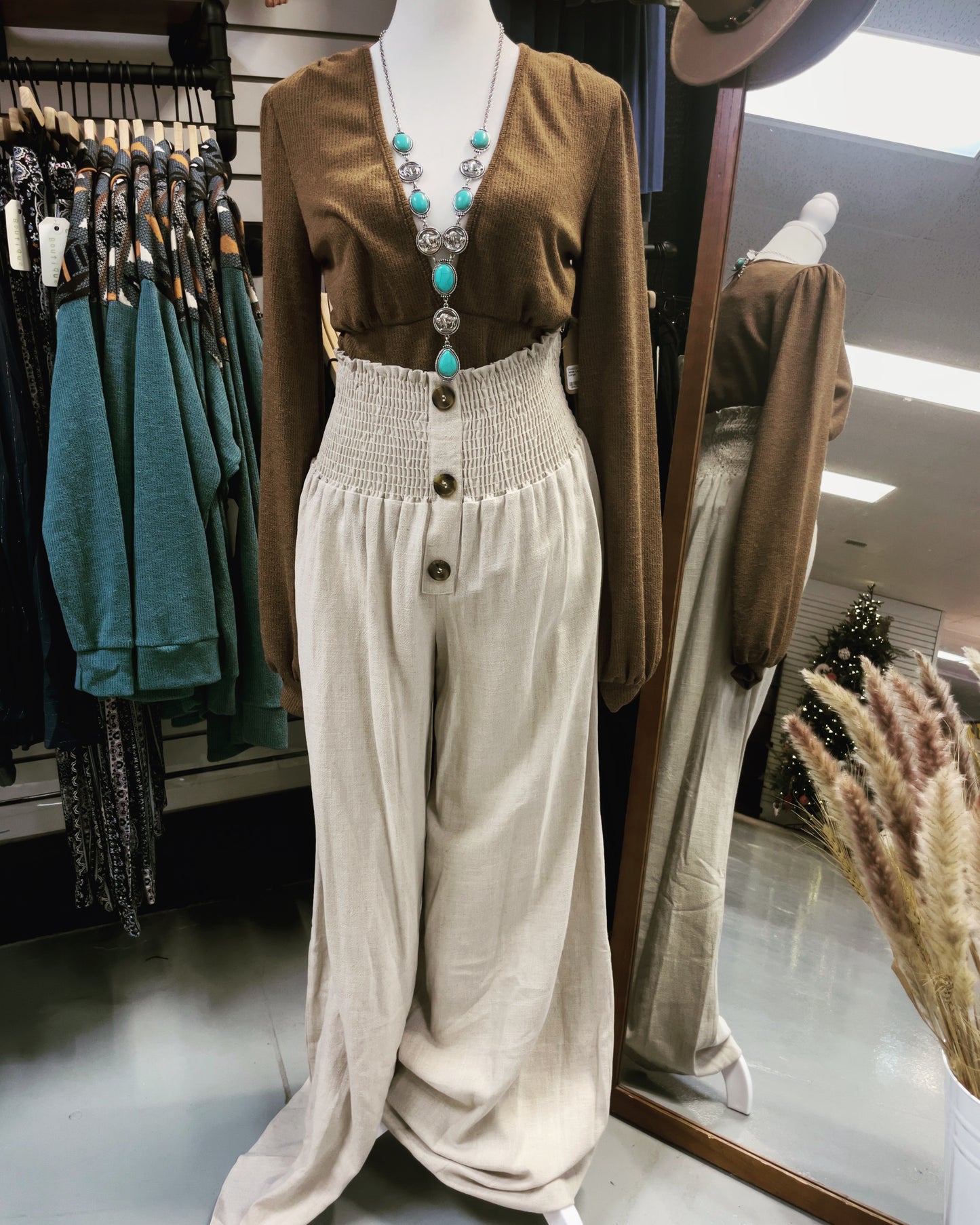 Wide Leg Linen Pant
