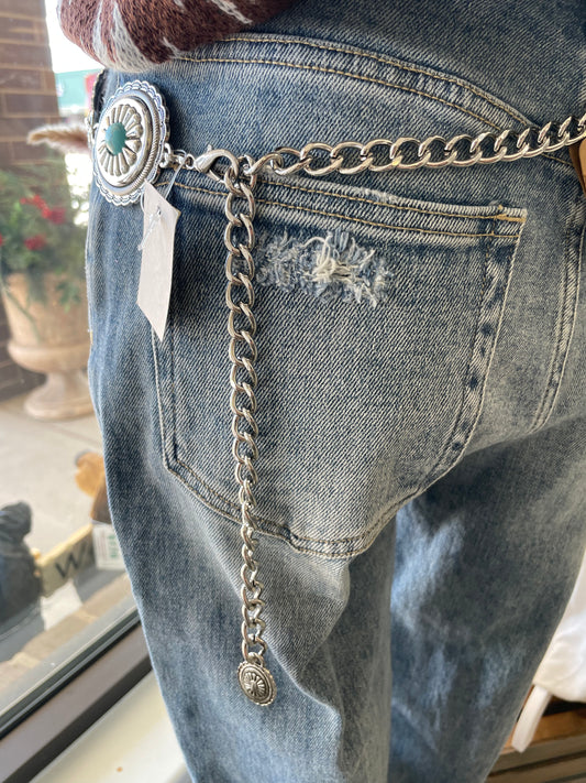 Silver Conch Belt