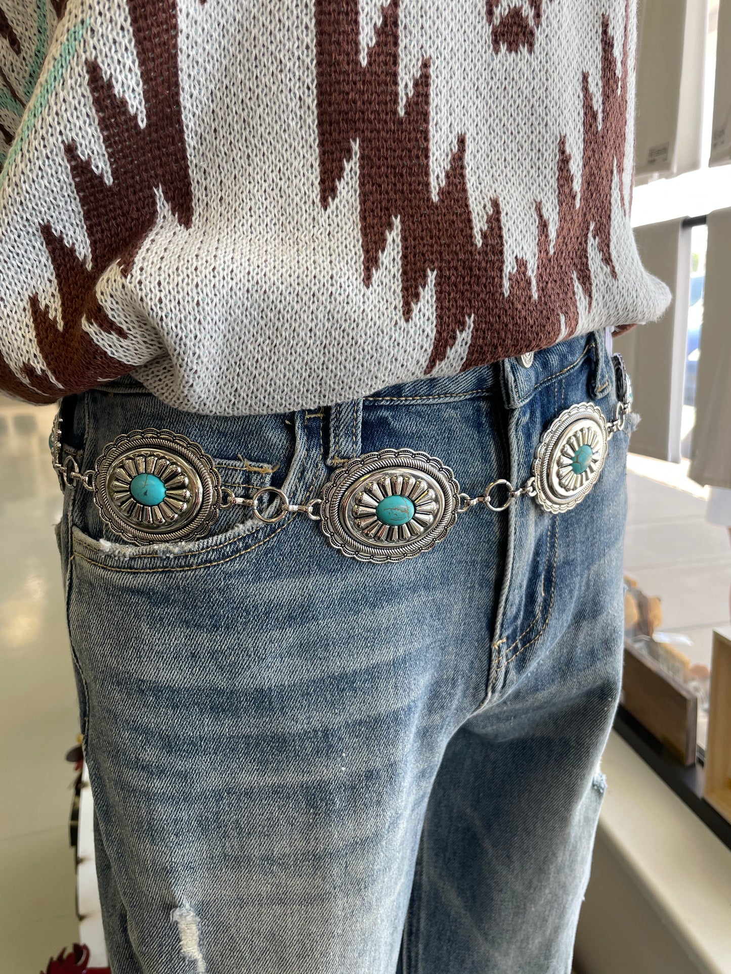 Silver Conch Belt