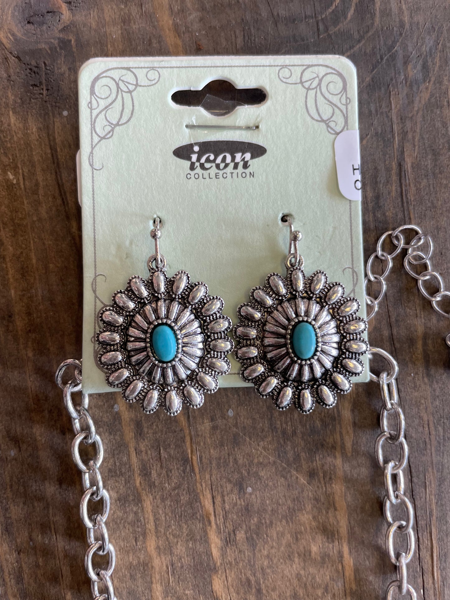Flower Necklace and Earring Set