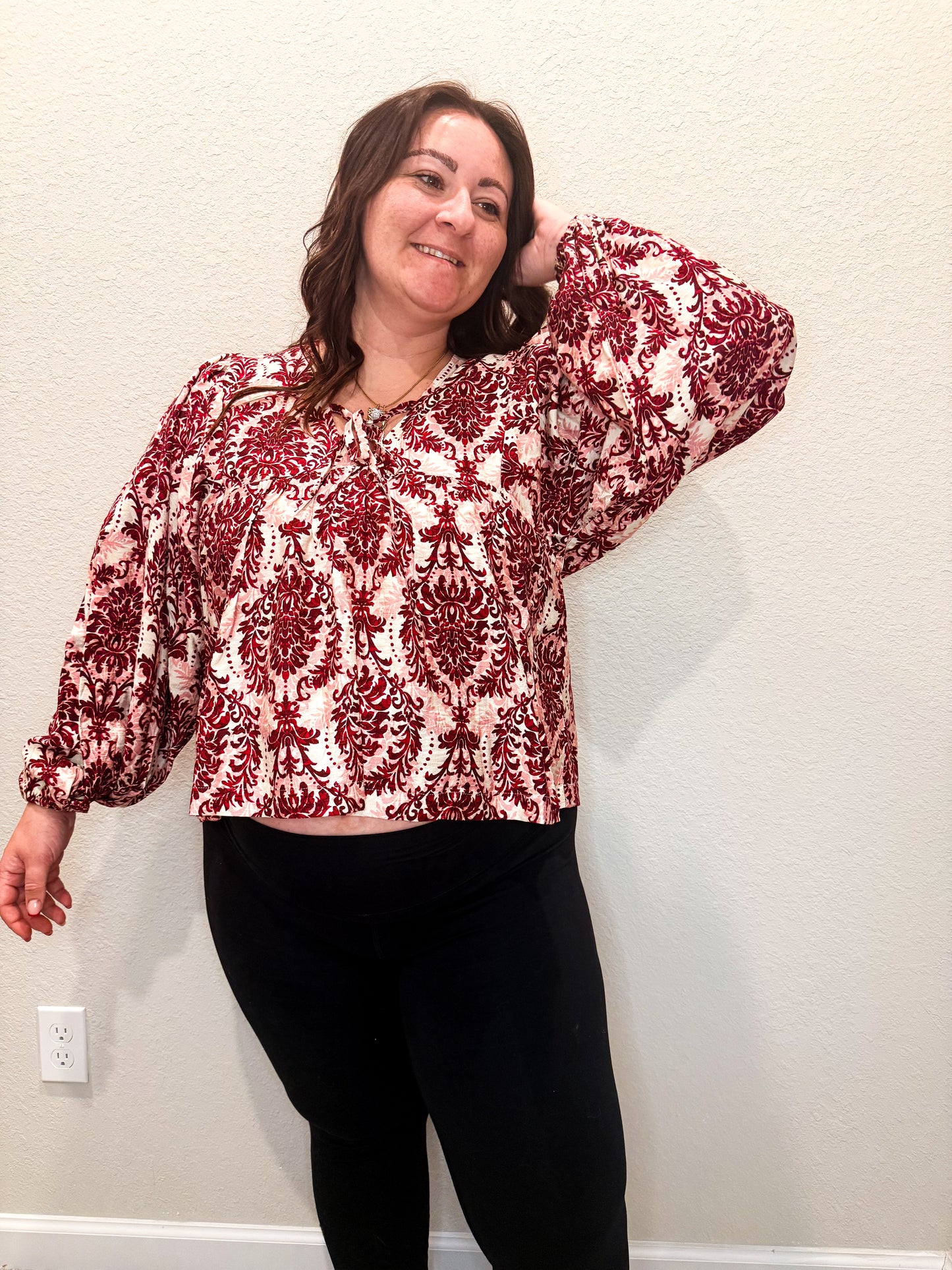 Balloon Sleeve Blouse