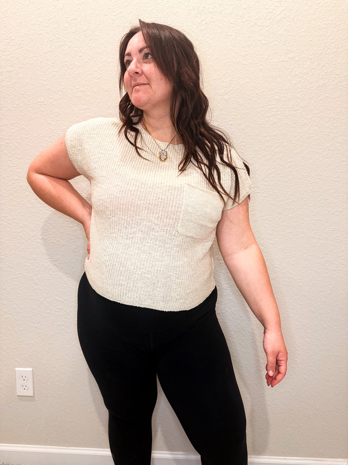 Knitted Pocket T