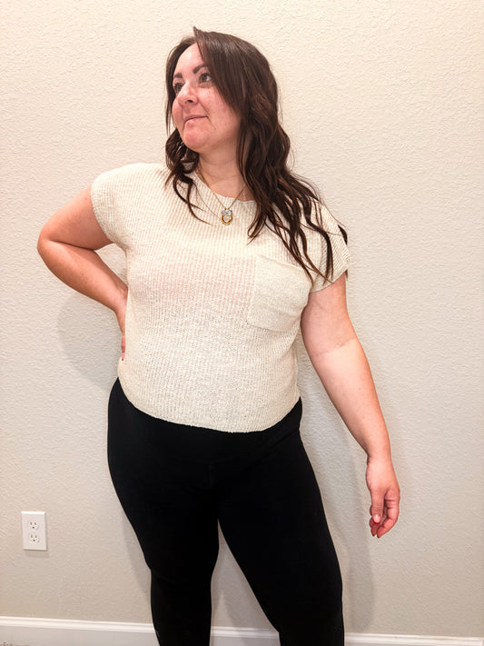 Knitted Pocket T