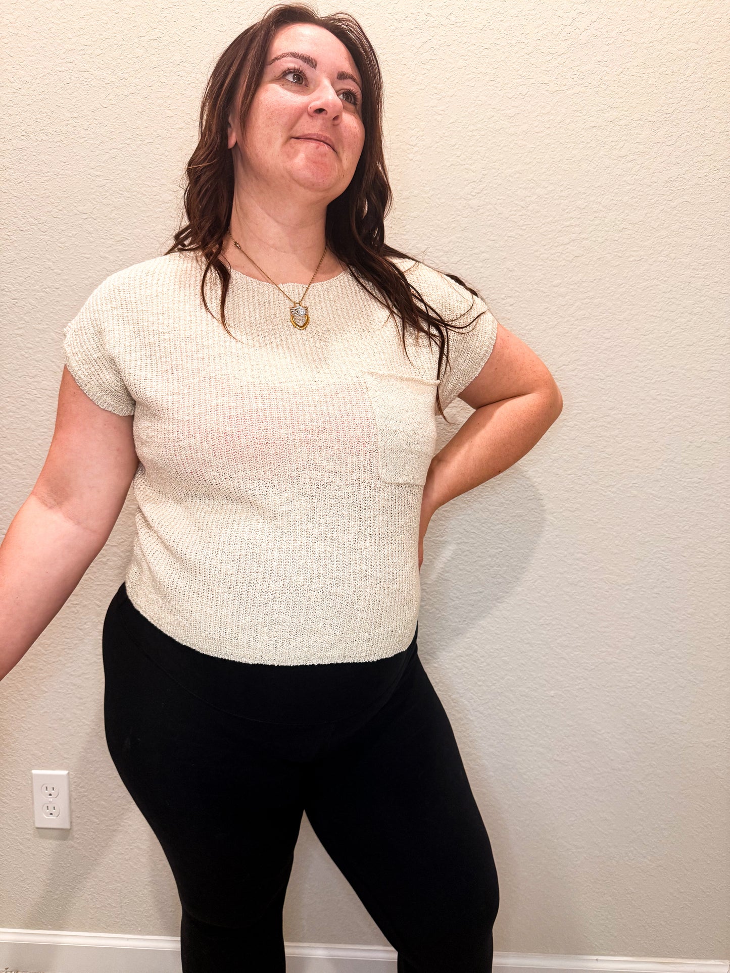 Knitted Pocket T