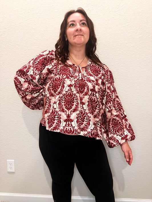 Balloon Sleeve Blouse
