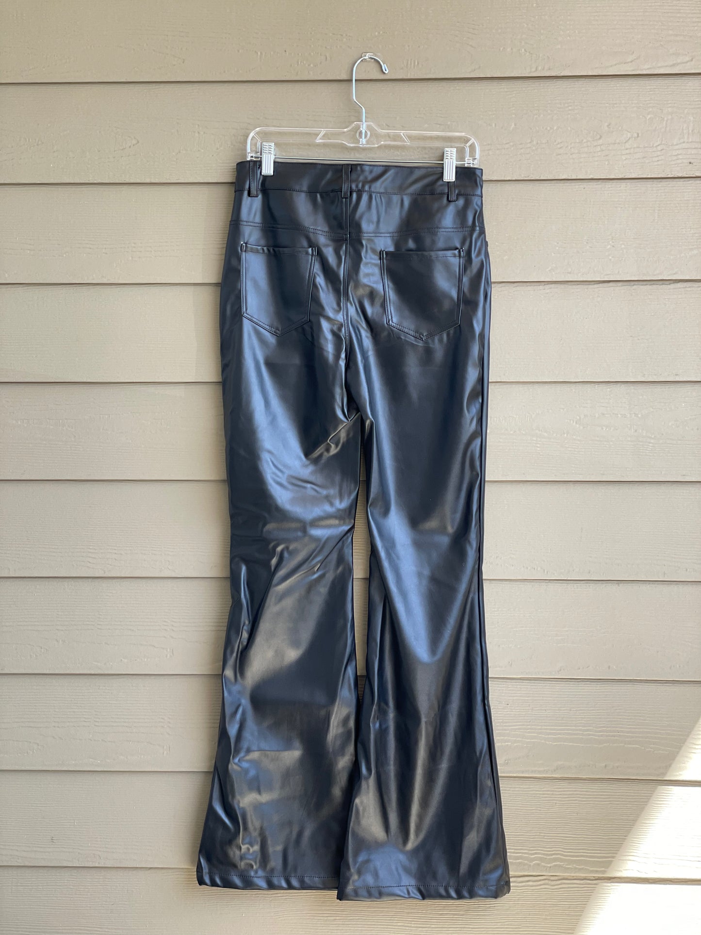Flared Leather Pant